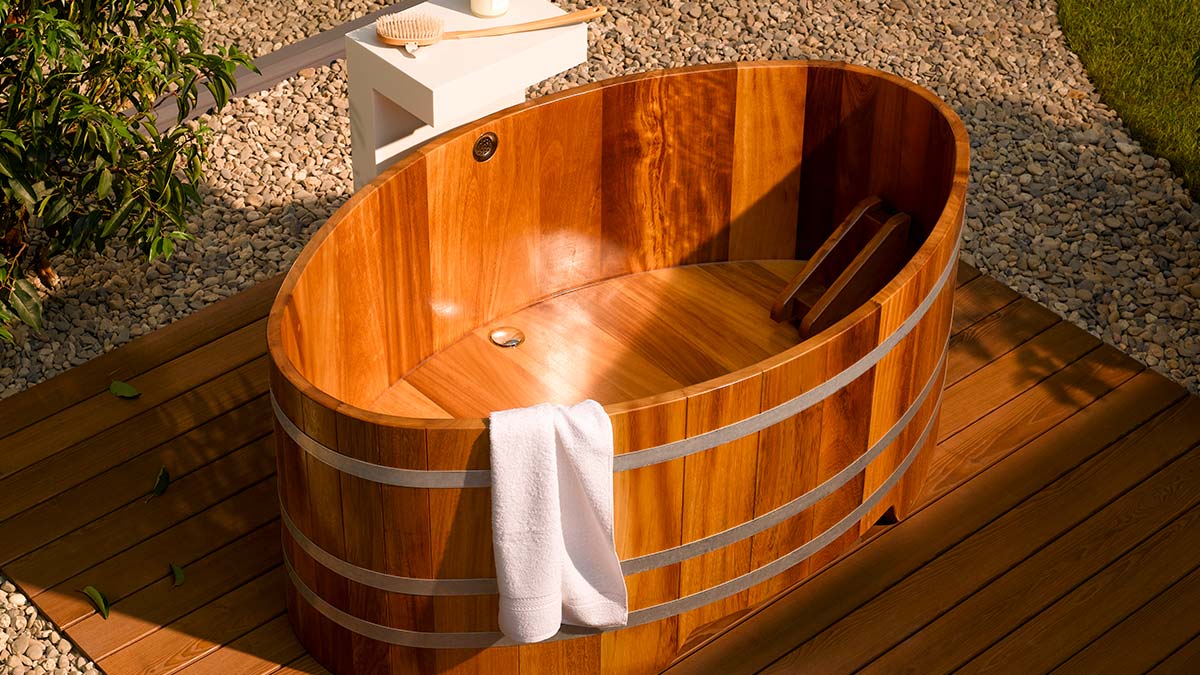 Baignoire en bois sur mesure et spa en bois: Vente en ligne: Expédition  dans toute la France, Achat baignoire en bois et spa en bois